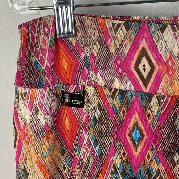 Lisette Montreal Bright Aztec Geometric Pants sz 12 - Picture 2 of 6